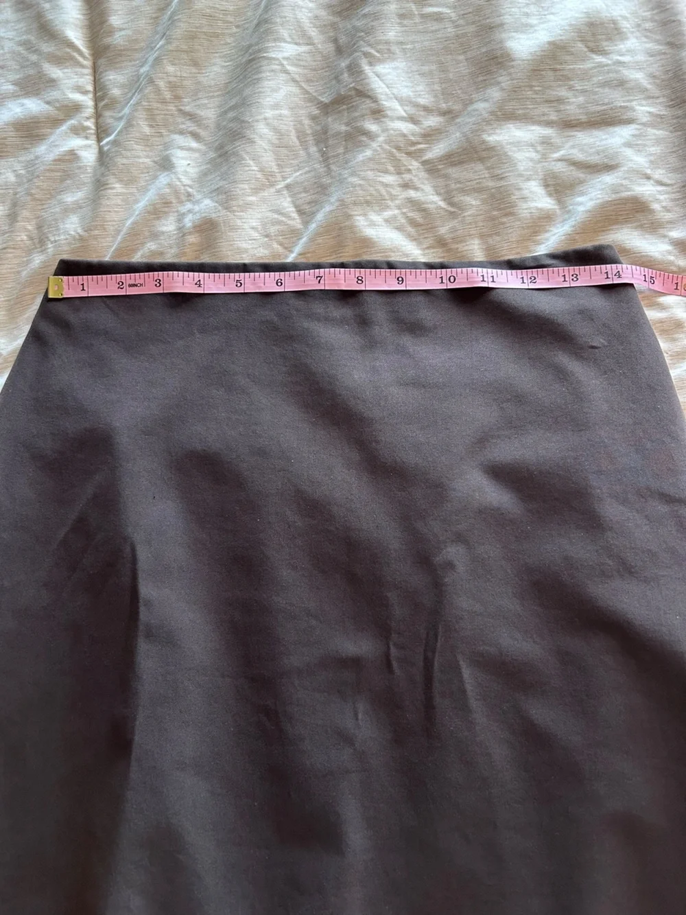 Jennie Maag Women's Large Chocolate Brown Straight A frame Bussines Casual Skirt